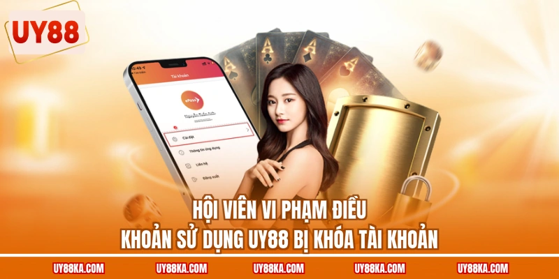 Hội viên vi phạm điều khoản sử dụng UY88 bị khóa tài khoản
