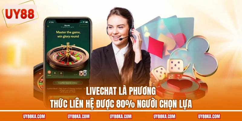 Livechat là phương thức liên hệ được 80% người chọn lựa